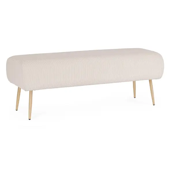 Bancuta OLGA 129 x 45 CM - Alb