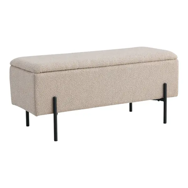 Bancuta WARISTO BOUCLE 95 x 36 CM - Beige