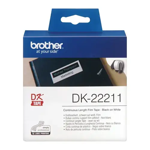 Banda continua plastic Brother DK-22211, latime 29 mm