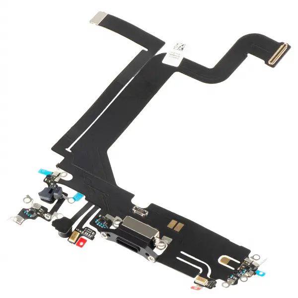 Banda cu Conector Incarcare - Microfon Apple iPhone 14 Pro Max, Negru