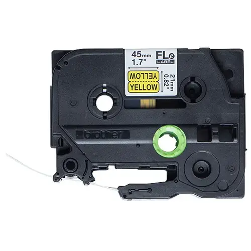 Banda flexibila P-touch laminata Brother FLe-6511 (21 mm) negru pe galben FLE6511