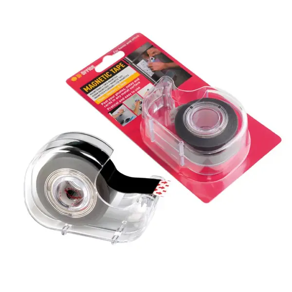 Banda magnetica adeziva Bi-Silque cu dispenser 19 mm x 3 m Banda magnetica adeziva Bi-Silque cu dispenser 19 mm x 3 m