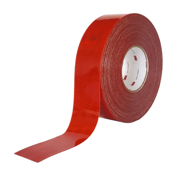 Banda reflectorizanta 3M 983-71 rosie ECE104 53.5mm x 50m