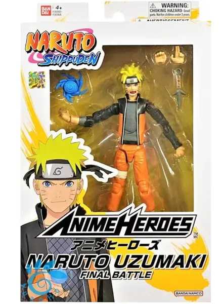 Bandai Anime Heroes Naruto Uzumaki Naruto Final Battle 16cm