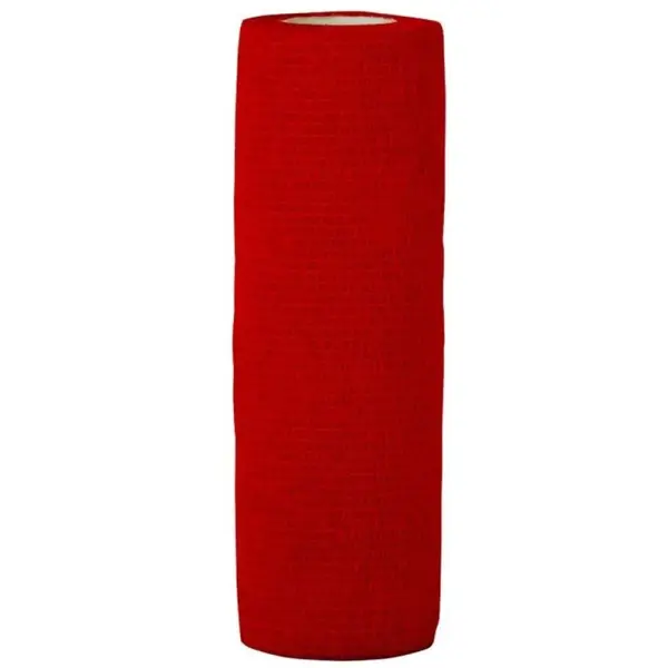Bandaj Coeziv Autoadeziv, 15 cm x 4.5 m, Rosu, Prima, 1 Rola
