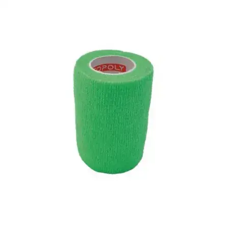 Bandaj elastic autoadeziv verde - Copoly 10 cm x 450 cm x 1 rola