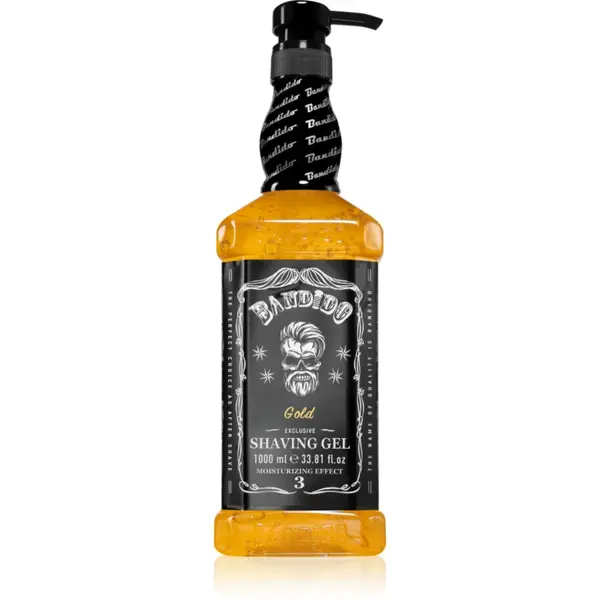 BANDIDO Shaving Gel gel pentru bărbierit culoare Gold Exclusive 1000 ml