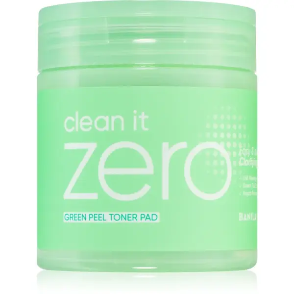 Banila Co. clean it zero Green Peel Toner Pad discuri pentru indepartarea impuritatilor pentru ten gras si problematic 70 buc