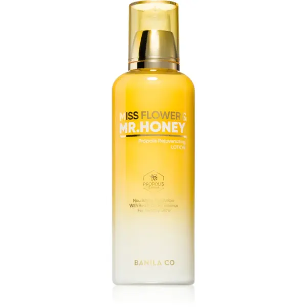 Banila Co. Miss Flower & Mr. Honey Propolis Rejuvenating lapte hidratant, cu efect de iluminare pentru intinerirea pielii 150 ml