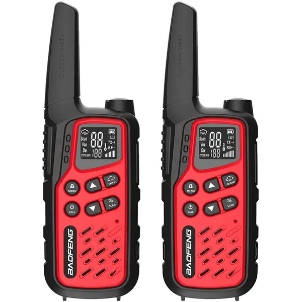 BAOFENG Statie walkie-talkie Baofeng BF-T25E, 2 bucati, Rosu