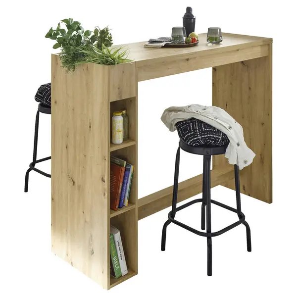 Bar in culoare lemn stejar