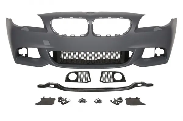 Bara (fata, M-PACHET, cu grilaje, cu orificii lampa ceata, cu orificii spalator far, grunduit) potrivit BMW 5 (F10), 5 (F11) 12.09-02.13