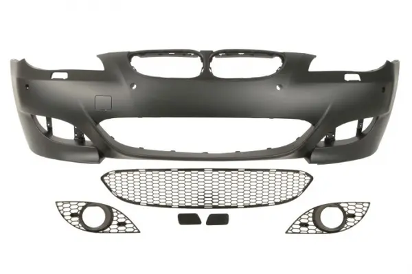 Bara (Fata, M-PAKIET, cu grilaj, cu orificii lampa ceata, spalator faruri, senzori parcare, grunduit) potrivit BMW 5 (E60) 07.03-02.07
