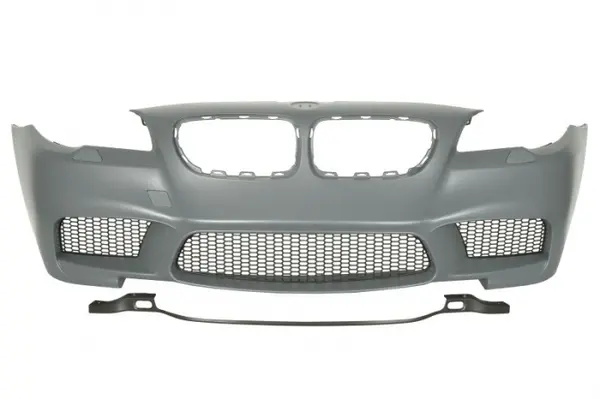 Bara Fata, M-PAKIET, cu grilaje, cu gauri pentru spalator de faruri, grund potrivit BMW 5 F10, 5 F11 12.09-02.17