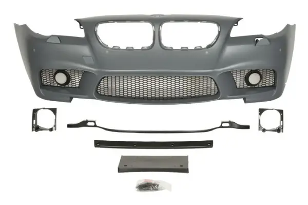 Bara fata model pachet M, cu grile, cu locas proiector cu locas spalator de faruri, cu locas senzori parcare, grunduit potrivit BMW Seria 5 F10 2013-2017