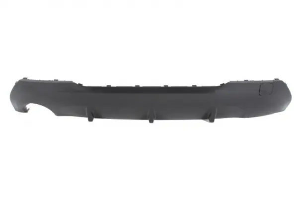 Bara inferior spate, fara grund, M-PAKIET, negru-mat, cu un decupaj pentru teava de evacuare: stanga potrivit BMW 1 F40 Hatchback 07.19-