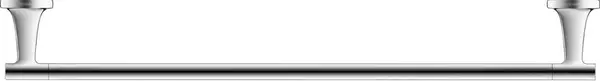 Bara prosop Duravit Starck T 0099421000, montare pe perete, 600 mm, metal, Crom lucios