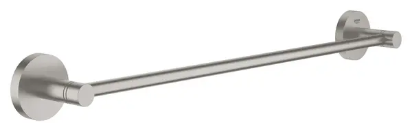 Bara prosop Grohe, Start Towel Rail 450mm, montare pe perete, fixare ascunsa, 1 bara, 450mm, super steel, crom mat