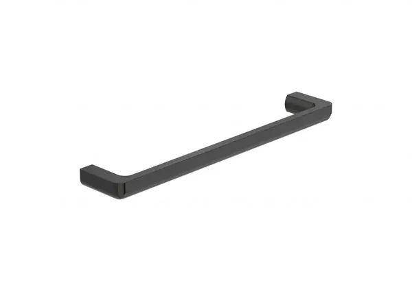 Bara prosop Roca Tempo A817029CN0, montare pe perete, 450 mm, metal, lucios, Negru titan