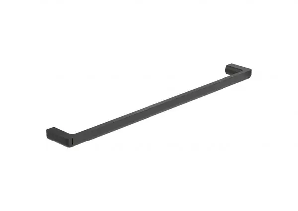 Bara prosop Roca Tempo A817030CN0, montare pe perete, 600 mm, metal, Negru titan lucios
