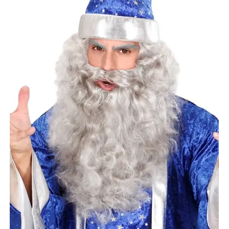 Barba gri lunga