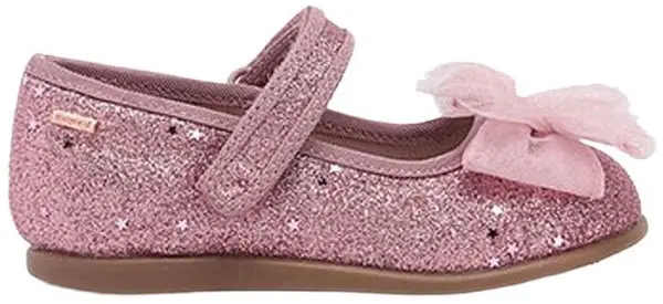 Bareta de pantofi cu sclipici - culoare roz meta25