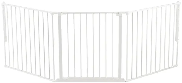 Bariera combinată BabyDan - Albă, L