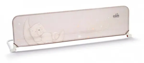 Bariera de protectie pentru pat 150 x 44 x 41 cm Ursulet pe luna Bej