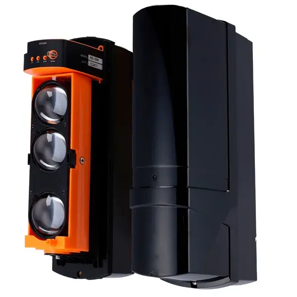 Bariera infrarosu wireless exterior, 3 fascicule, raza 100 m, 4 frecvente, IP65, compatibila Ajax, 2 baterii incluse, IP65, ABE-100W