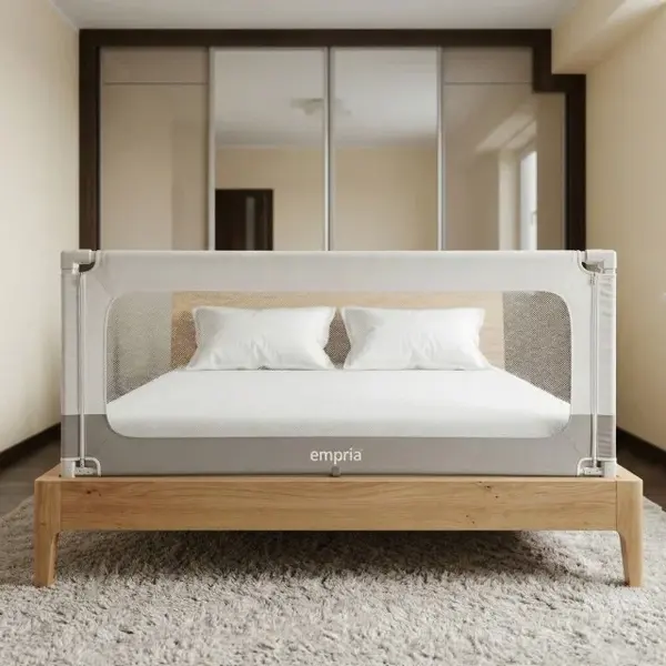 Bariera protectie pat copii, model SELECT Empria, interconectabila, reglabila si culisanta, inaltime ajustabila pana la 88 cm, Diverse dimensiuni