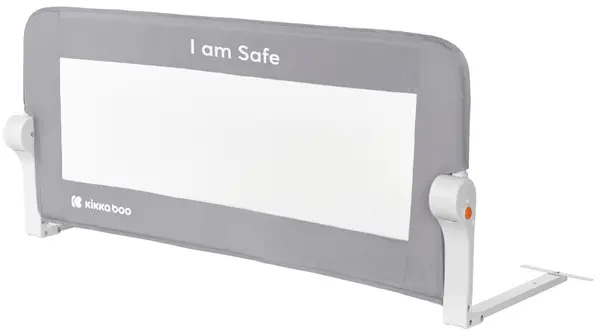 Barieră protecție pat Kikka Boo - I am safe, 102 cm, gri