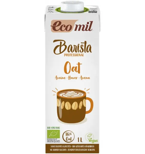 Barista, bautura vegetala bio de ovaz pentru cafea, 1L