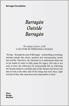 Barragán Outside Barragán: A Journey Through Books, Trips, Exhibitions and Friends - Luis Barragan