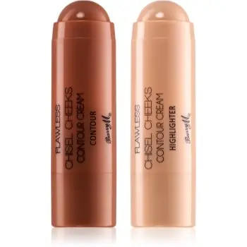 Barry M Chisel Cheeks auto-bronzant cremos și iluminator stick