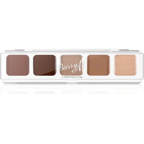 Barry M Mini Palette farduri cremoase culoare The Nudes 5.1 g