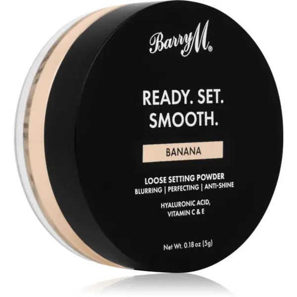 Barry M Ready Set Smooth pudra pulbere matifianta culoare Banana 5 g