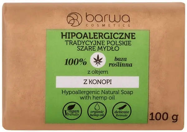 Barwa Hypoallergenic Săpun natural hipoalergenic cu ulei de cânepă, 100 g