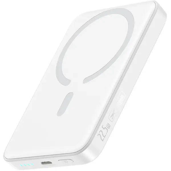 BASEUS Acumulator extern Baseus EnerFill FM11 Ultra-Mini Magnetic 10.000 mAh, 22.5W, Alb