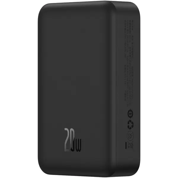 BASEUS Baterie externa Baseus EnerFill FM41 Mini Magnetic 20.000 mAh, 20W, Negru