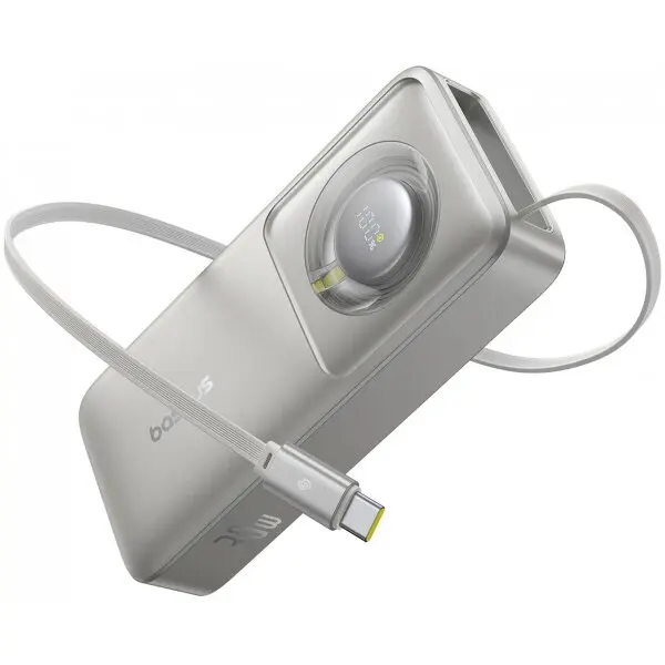 BASEUS Baterie Externa Baseus OS Free2Pull, 10000mAh, 30W, PD, 2 x USB-C, Gri P10073701843-00