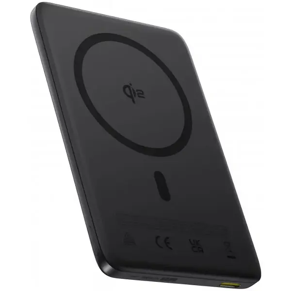 BASEUS Baterie Externa Wireless Baseus PicoGo AM41, 10000mAh, 27W, PD + FQI, 1 x QI - 1 x USB-C, Neagra E0027201