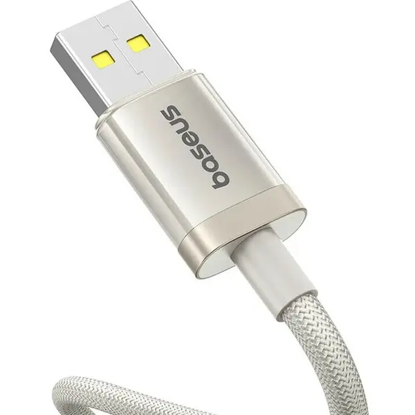 BASEUS CABLU alimentare si date Baseus Titanium, pt smartphone, USB la USB Type-C 100W, Braided, 2m, Galben P10378102G21-02