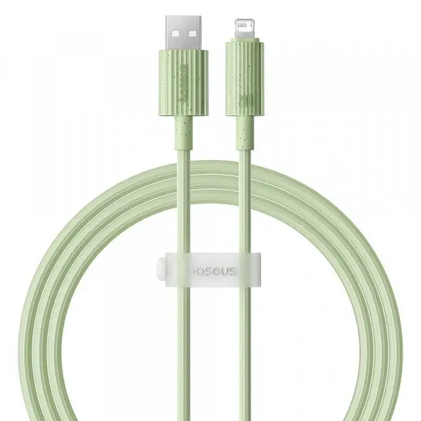 BASEUS Cablu Date si Incarcare USB-A - Lightning Baseus Habitat, 18W, 2m, Verde P10360200631-01