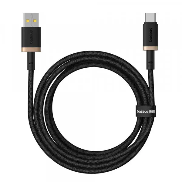 BASEUS Cablu Date si Incarcare USB-A - USB-C Baseus Dura Series, 60W, 2m, Auriu P10377802U01-02