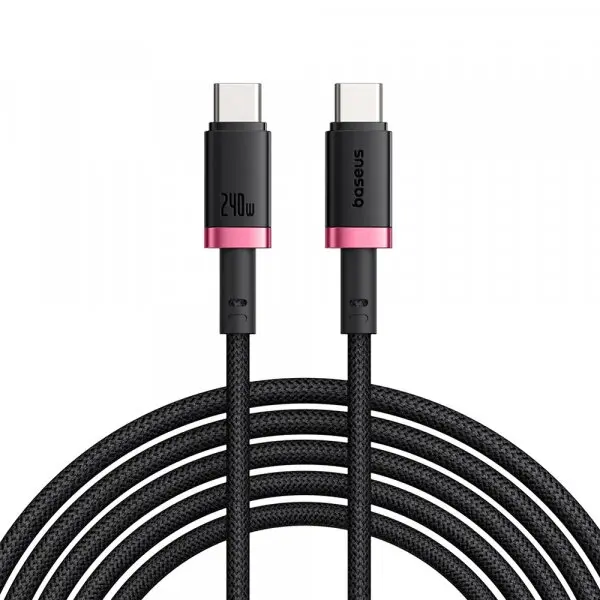 BASEUS Cablu Date si Incarcare USB-C - USB-C Baseus Dura Series, 240W, 1m, Rosu P10377803U03-01