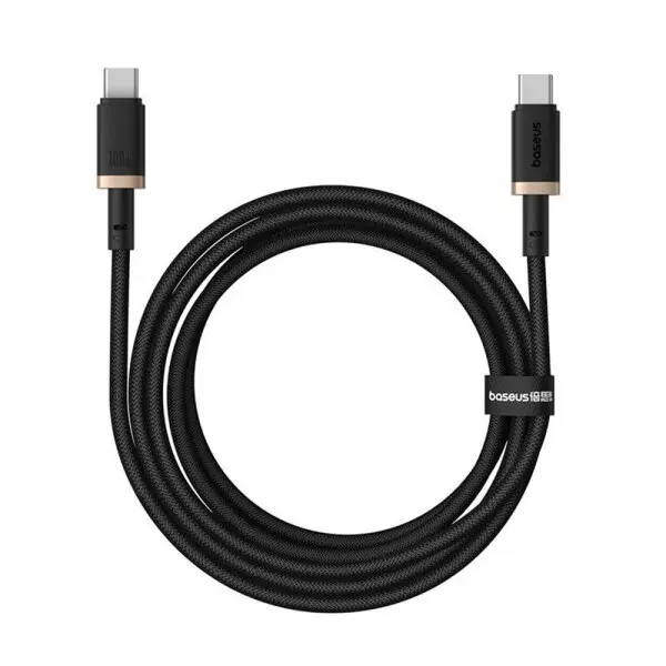 BASEUS Cablu Date si Incarcare USB-C - USB-C Baseus Dura Series, 100W, 2m, Auriu P10377803U01-03