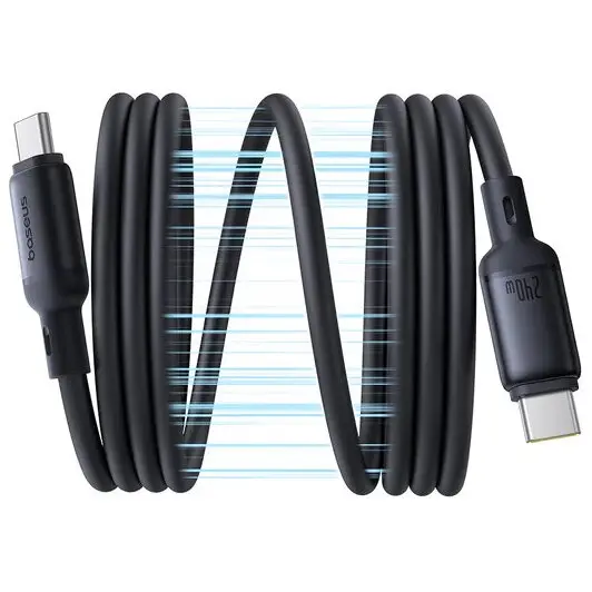 BASEUS Cablu de date Baseus PicoGo Magnetic, USB-C male - USB-C male, 1m, Black