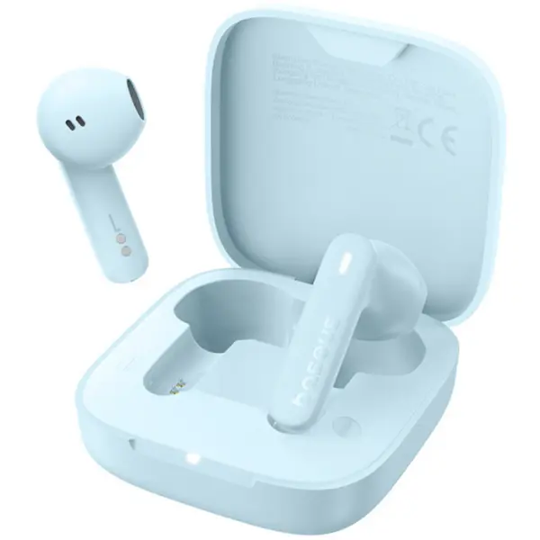 BASEUS Casti True Wireless Baseus Bowie E16, Bluetooth 5.3, IPX4 Albastru