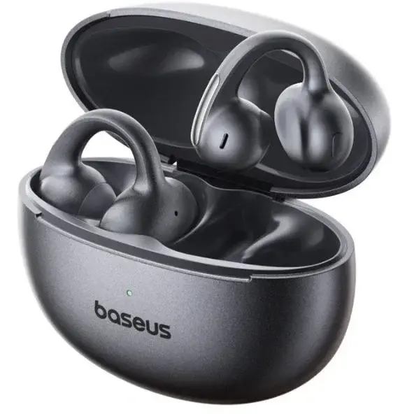 BASEUS Casti True Wireless Baseus Bowie MC1 Pro, Open Ear, Bluetooth 6.0, IP67, Multipoint, Autonomie 40 de ore, Negru