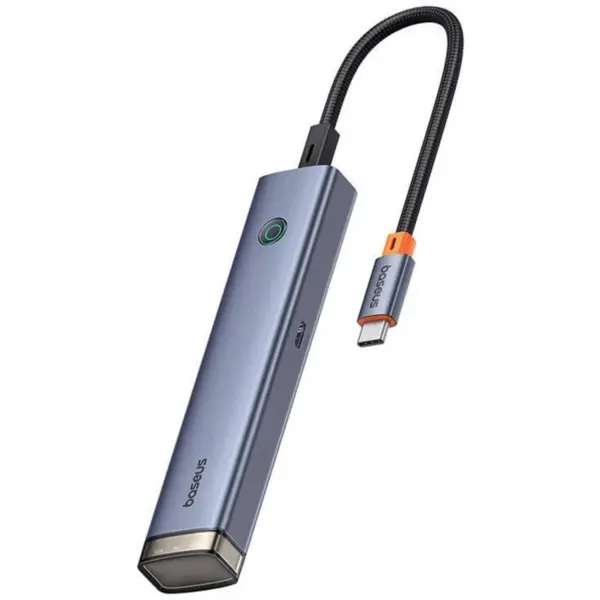 BASEUS Hub Baseus UltraJoy Air 6-in-1, USB-C la HDMI, 2x USB 3.0, USB 2.0, USB-C 3.0, PD, Gri